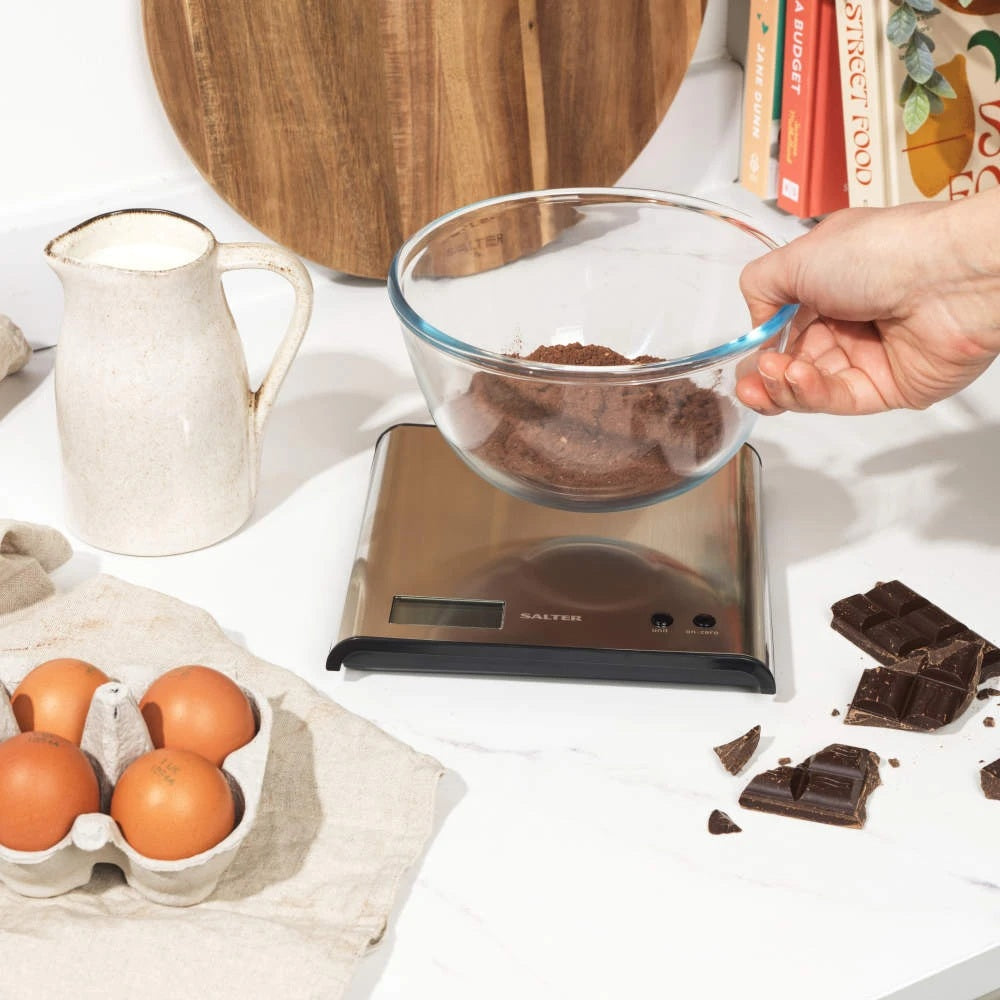 Salter Arc Stainless Steel Electronic Kitchen Scale 1087SS