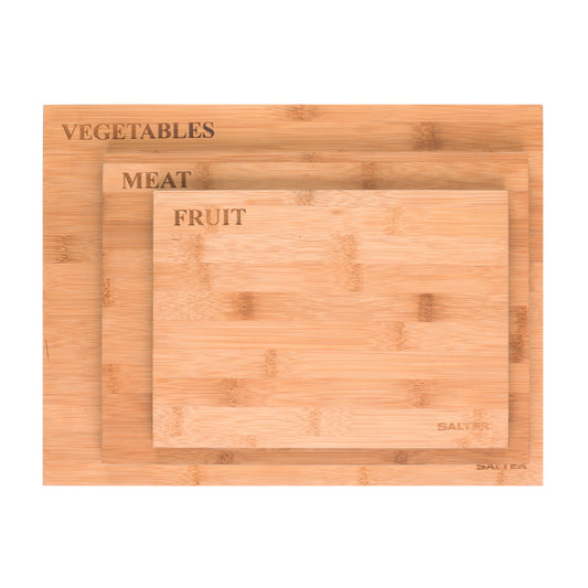 Salter 3 Piece Bamboo Chopping Board Set BW072812