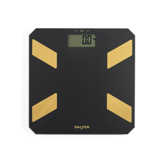 Salter Black / Gold Glass Analyser Personal Scale SA00601BGC