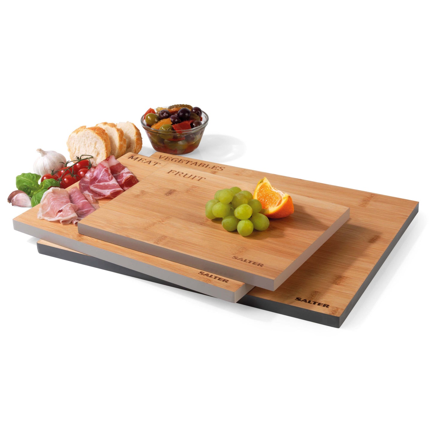 Salter 3 Piece Bamboo Chopping Board Set BW072812