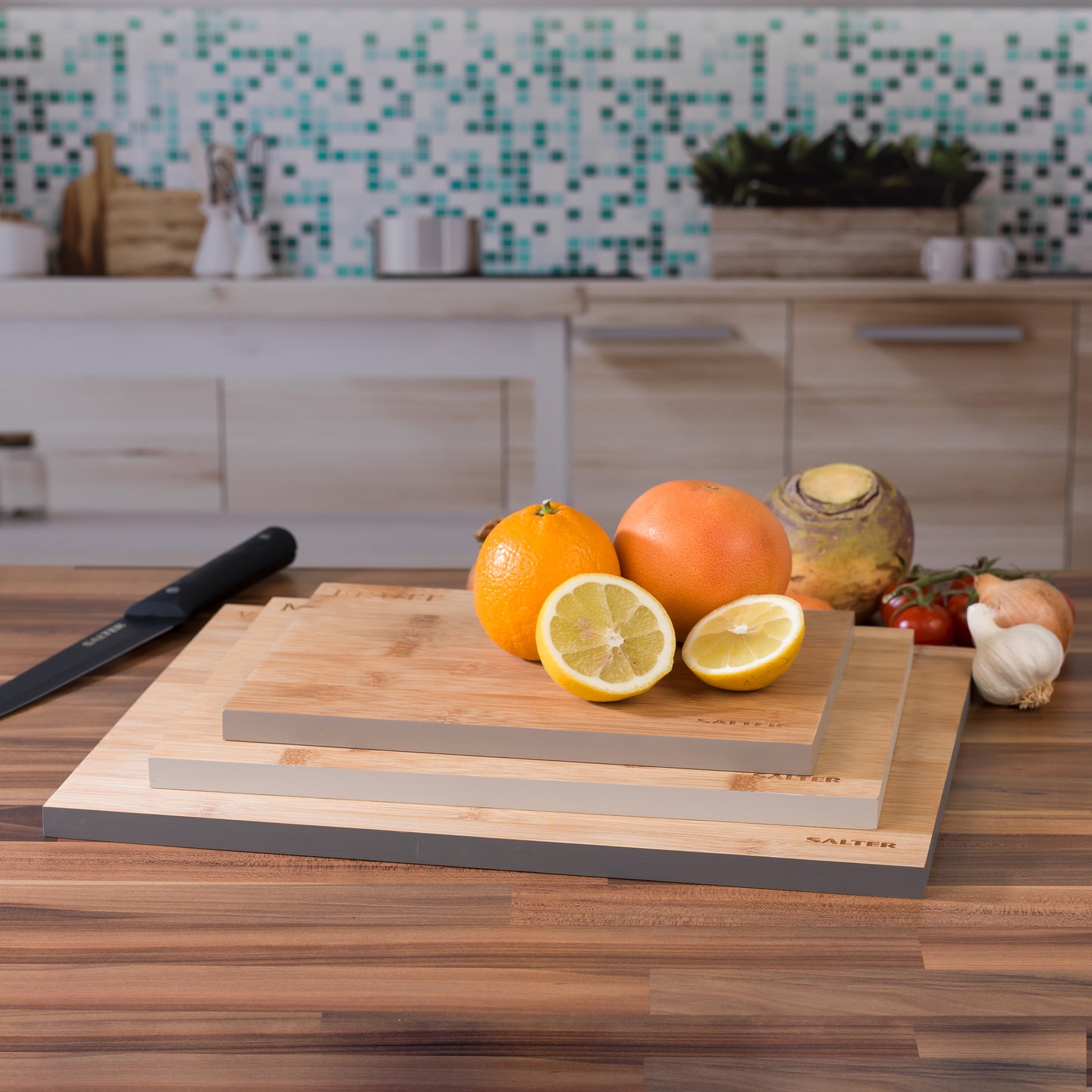 Salter 3 Piece Bamboo Chopping Board Set BW072812